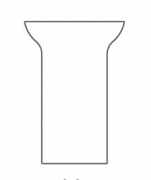 Washbasin TITAN Long round freestanding