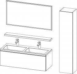 Corda / composizione II / 120 + 35 cm